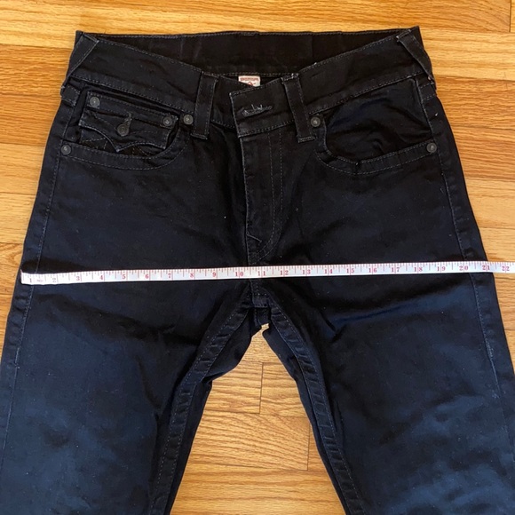 True Religion Men Jeans Black Straight leg Size 31 - Picture 7 of 9